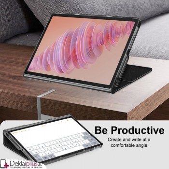 Dirbtinės odos atverčiamas dėklas - juodas (Lenovo Tab Plus 11.5) Dirbtinės odos atverčiamas dėklas - juodas (Lenovo Tab Plus 11.5)